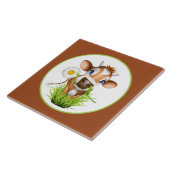 schattig land koe liefhebbers keramische tegel tegeltje (Zijkant)