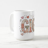 Schattig Landelijk Patchwork Gigi Koffiemok (Voorkant links)