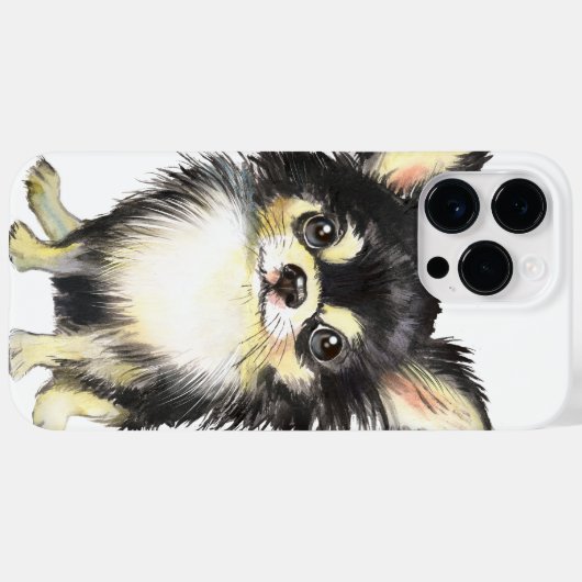 SCHATTIG LANG HAIRED CHIHUAHUA PUPPY DOG Case-Mate iPhone CASE (Achterkant (horizontaal))