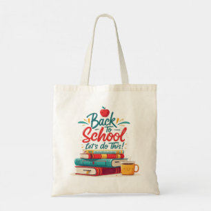 Schattig "Laten we dit doen" Motivatie voor terug Tote Bag