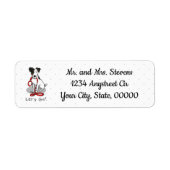 Schattig Laten we gaan! Jack Russell Terrier (drie Etiket (Voorkant)
