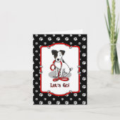 Schattig Laten we gaan! Jack Russell Terrier (drie Kaart (Voorkant)