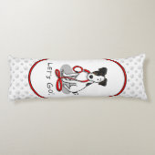 Schattig Laten we gaan! Jack Russell Terrier (drie Lichaamskussen (Achterkant)