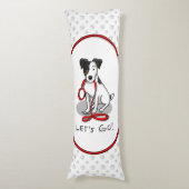 Schattig Laten we gaan! Jack Russell Terrier (drie Lichaamskussen (Voorkant Verticaal)