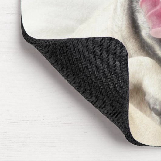 Schattig Laughing Pug-ontwerp Muismat (Hoek)