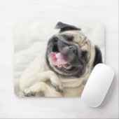 Schattig Laughing Pug-ontwerp Muismat (Met muis)