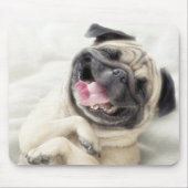 Schattig Laughing Pug-ontwerp Muismat (Voorkant)