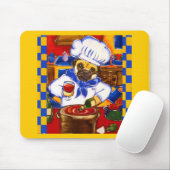 Schattig Le Cafe Pug Chef Muismat (Met muis)