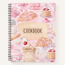 Schattig leeg kookboek om recepten in te schrijven notitieboek