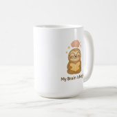 Schattig leesbeertje — Mijn brein is magisch motiv Koffiemok (Voorkant rechts)