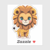 Schattig Leeuw Cartoon Karakter Sticker (Vel)