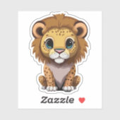 Schattig Leeuw Cartoon Karakter Sticker (Vel)