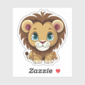 Schattig Leeuw Cartoon Karakter Sticker (Vel)