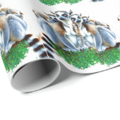 Schattig Lemur-wildlife Dier  Cadeaupapier (Rol Hoek)