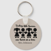 schattig leraar voeg woordkunst toe sleutelhanger (Voorkant)