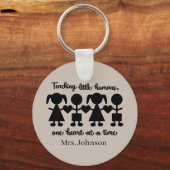 schattig leraar voeg woordkunst toe sleutelhanger (Voorkant)