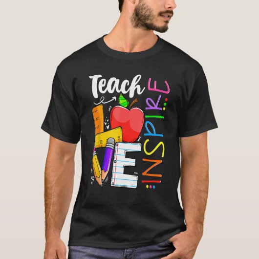 Schattig Leren Liefde En Inspireren Mannen Vrouwen T-shirt (Voorkant)
