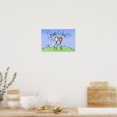 Schattig Lesbisch Koppel Raad Wat Poster (Keuken)