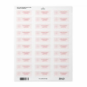 Schattig leuk handgetekend kerst retouradres etiket (Full Sheet)