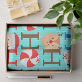 Schattig leuk "Ho-Ho-Ho" Kerstscript decoupage Tissuepapier (Geschenk)