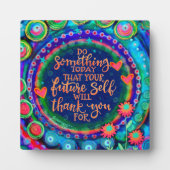 Schattig Leuk Inspirerend Toekomst Zelfcitaat Fotoplaat (Voorkant)