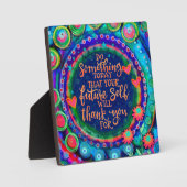 Schattig Leuk Inspirerend Toekomst Zelfcitaat Fotoplaat (Voorkant)