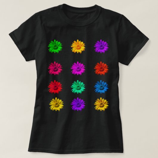 Schattig Leuk Kleurrijk Hippisch Funky Cool Stijlv T-shirt (Design voorkant)