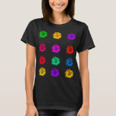 Schattig Leuk Kleurrijk Hippisch Funky Cool Stijlv T-shirt (Voorkant)