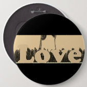 Schattig Leuk & Liefdevol Ik hou van Ronde Button 6,0 Cm (Voorkant /achterkant)