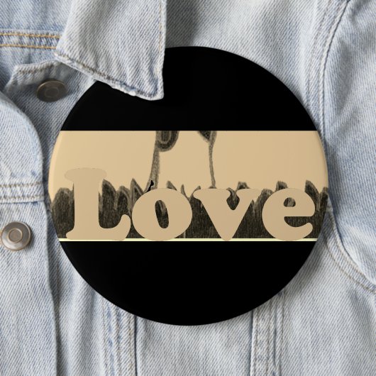Schattig Leuk & Liefdevol Ik hou van Ronde Button 6,0 Cm (In situ)