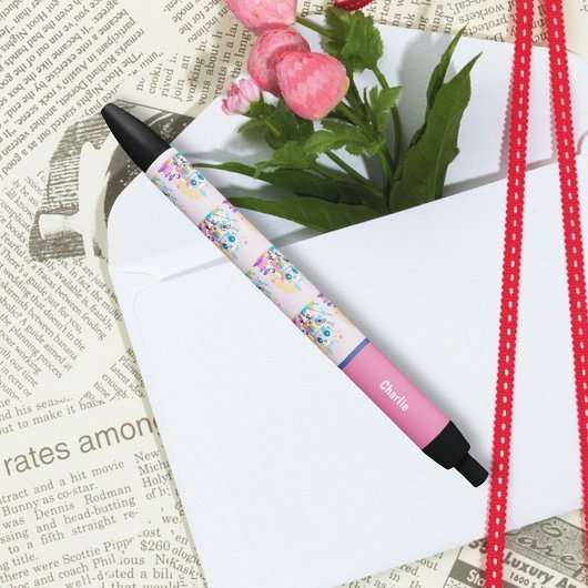 Schattig Leuk Messy Robot Schilderij Splashes Zwarte Inkt Pen