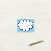 Schattig Leuk Modern Eenvoudig Gedachtenwolk Post-it® Notes (Op bureau)