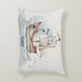 Schattig leuk oceaan piratenschip kind accent kussen (Voorkant(Verticaal))
