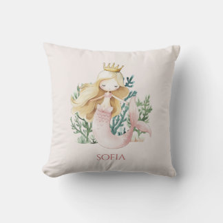Schattig leuk Roze Meermin Kind Kussen