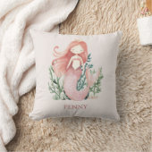 Schattig leuk Roze Meermin Kind Kussen (Deken)