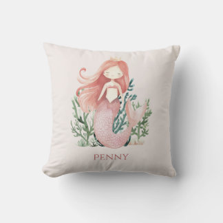Schattig leuk Roze Meermin Kind Kussen