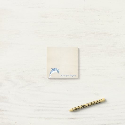 Schattig Leuk Stijlvol ,Dolfijn,Gepersonaliseerd Post-it® Notes (Op bureau)
