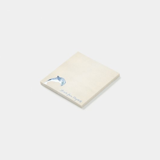 Schattig Leuk Stijlvol ,Dolfijn,Gepersonaliseerd Post-it® Notes (Schuin)