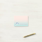 Schattig Leuk Stijlvol ,Dolfijn,Gepersonaliseerd Post-it® Notes (Op bureau)