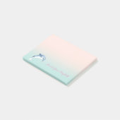 Schattig Leuk Stijlvol ,Dolfijn,Gepersonaliseerd Post-it® Notes (Schuin)
