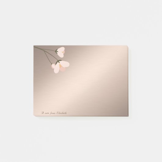 Schattig Leuk Stijlvol Elegante Bloem Post-it® Notes (Voorkant)