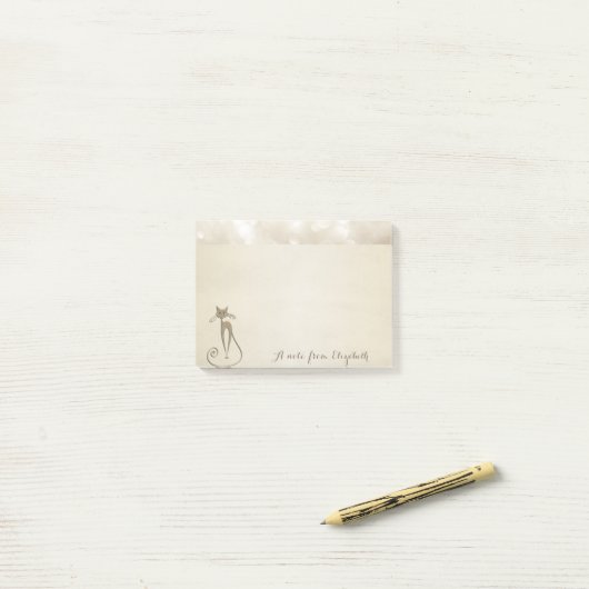 Schattig Leuk Stijlvol ,Kat Post-it® Notes (Op bureau)