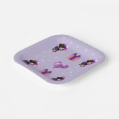 Schattig Leuke Hond Kinderen Verjaardagsfeest Papieren Bordje (Gebogen)