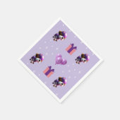 Schattig Leuke Hond Kinderen Verjaardagsfeestje Se Servet (Hoek)