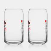 Schattig "Leven is beter met dans" voor dansers Blikvorm Glas (Links)