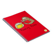 Schattig Lezen Rocks Bibliothecaris Boekliefhebber Notitieboek (Rechterzijde)