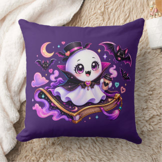 Schattig Lezende Geest Halloween Kussen