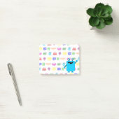 Schattig Lichtblauw Cartoontje Monster Post-it® Notes (Kantoor)