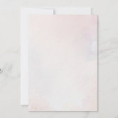 Schattig lichtroze baby konijn Pasen brunch Kaart (Achterkant)