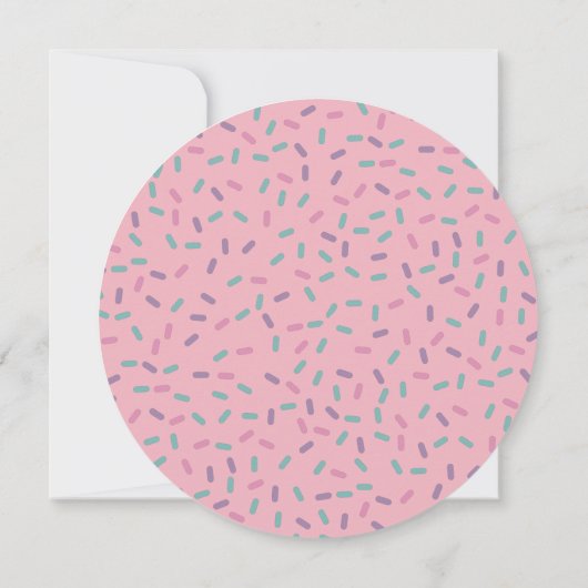 Schattig lief eentje donut Kinder eerste verjaarda Kaart (Achterkant)